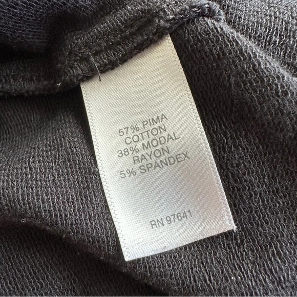 J Jill Purejill Size Medium Black Slim Leg Cropped Knit Pants Casual Modal Pima - Picture 4 of 4